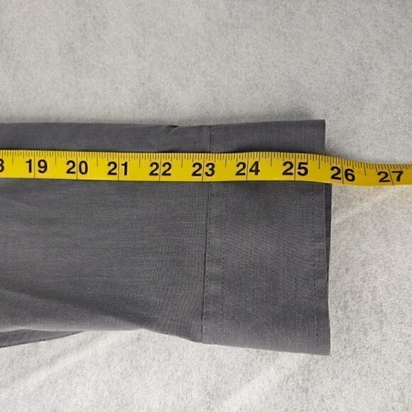 Alfani Men's Gray, Cotton Blend, Button-Up Dress Shirt. Size XL (NWT) - Picture 8 of 13